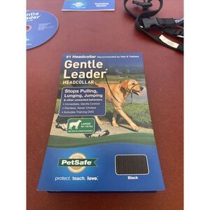 PetSafe Gentle Leader Headcollar No Pull Dog Collar Large‎ 60-130 Lb Black
